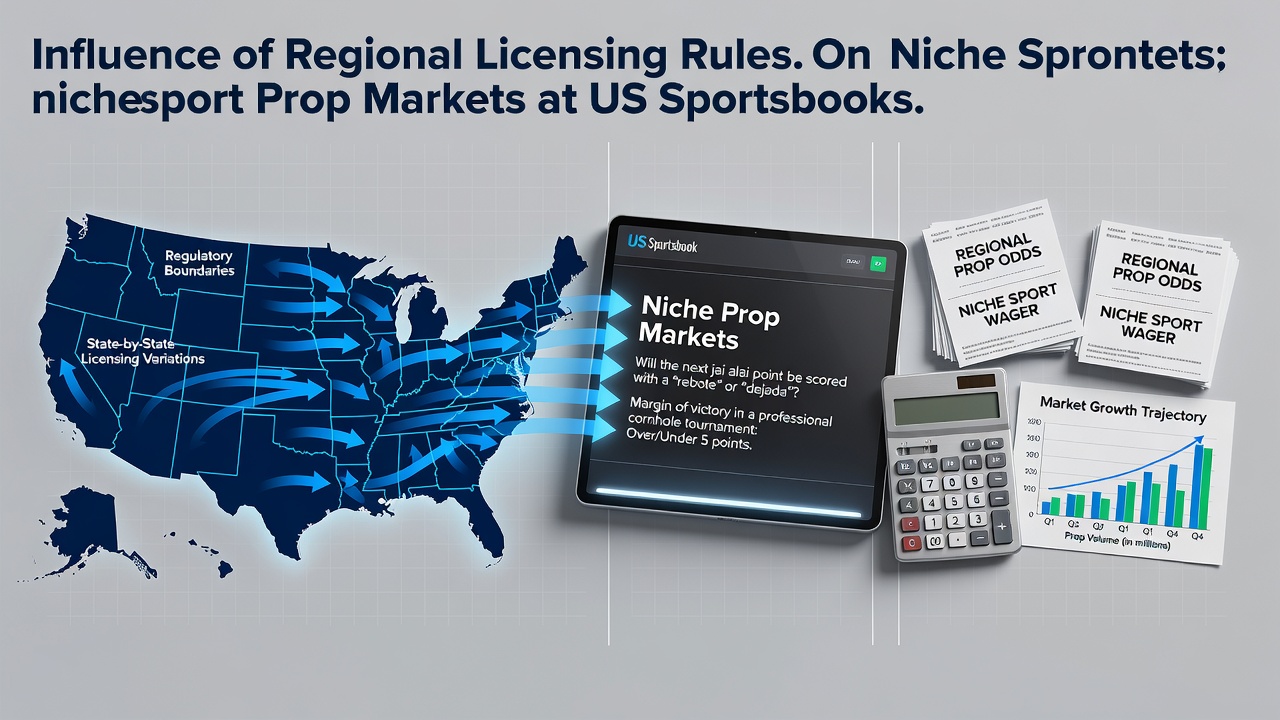 US sportsbook interface showing niche sport prop bets with regional availability indicators