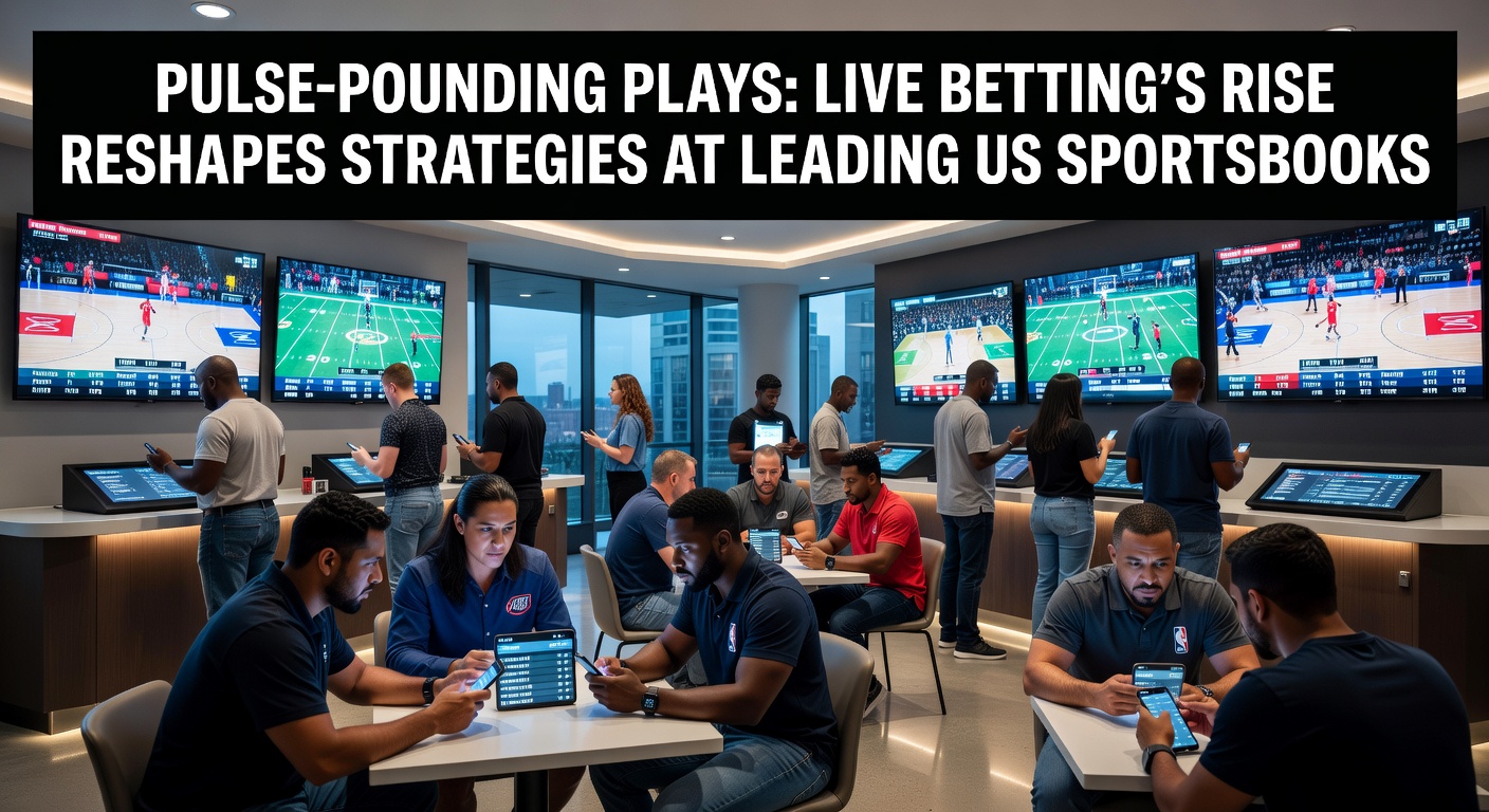 Dynamic live betting interface on a US sportsbook app showing in-play odds shifting during an NBA game