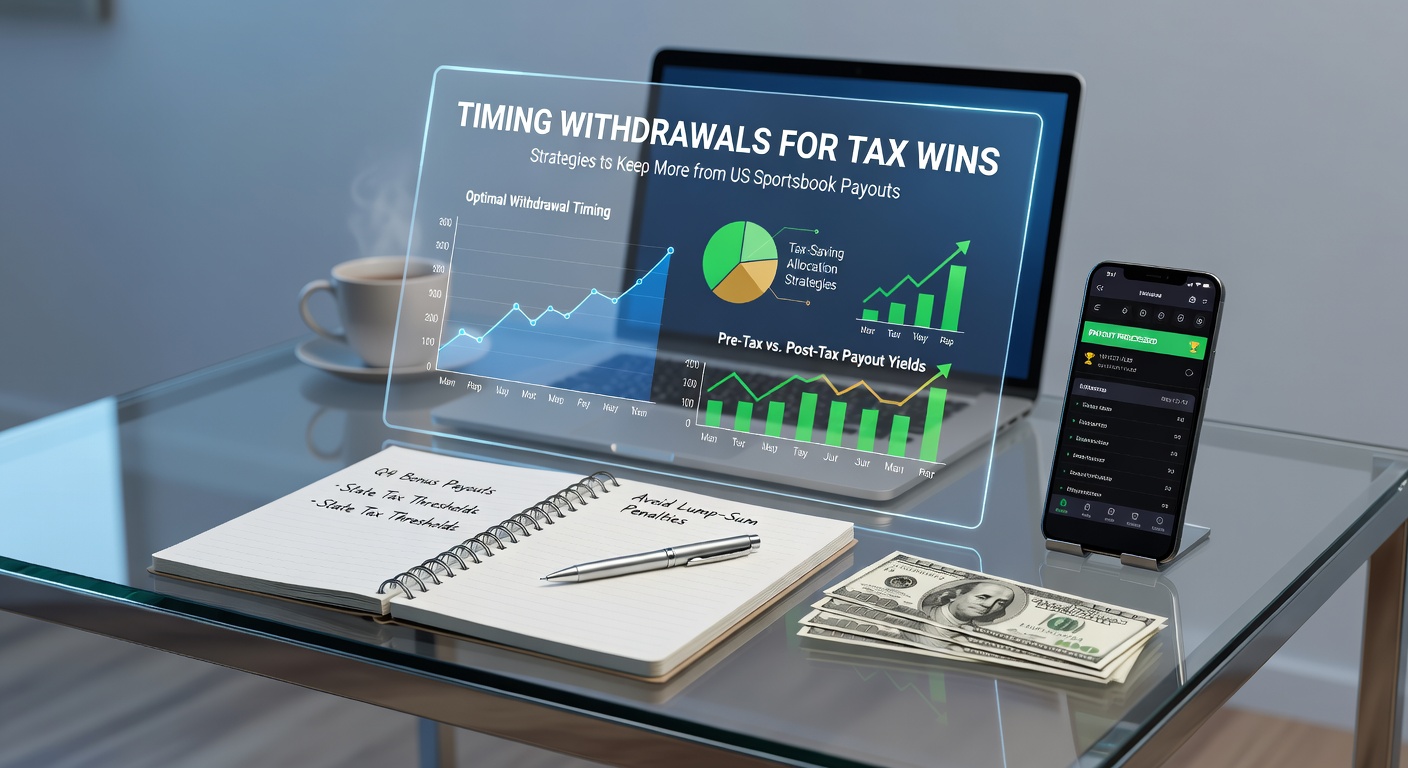 Calendar overlay on sportsbook payout screen showing strategic withdrawal dates